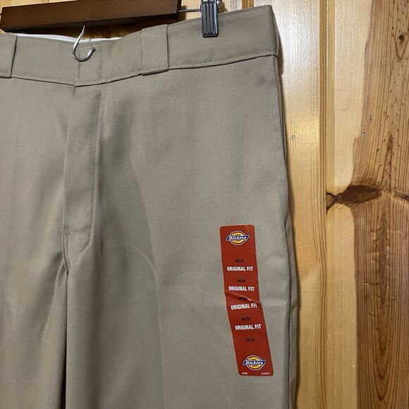 Dickies 874 Original Fit Khaki Tan Work Pants Men's Size 34x34 NWT Flex - Picture 2 of 9